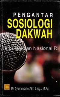 Image of Pengantar sosiologi dakwah