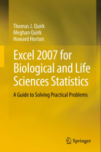 Image of Excel 2007 for biological and life sciences statistics: a guide to solving practical problems