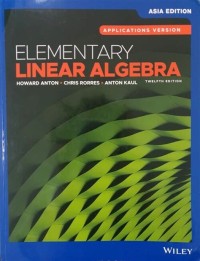 Image of Elementary linear algebra : applications version